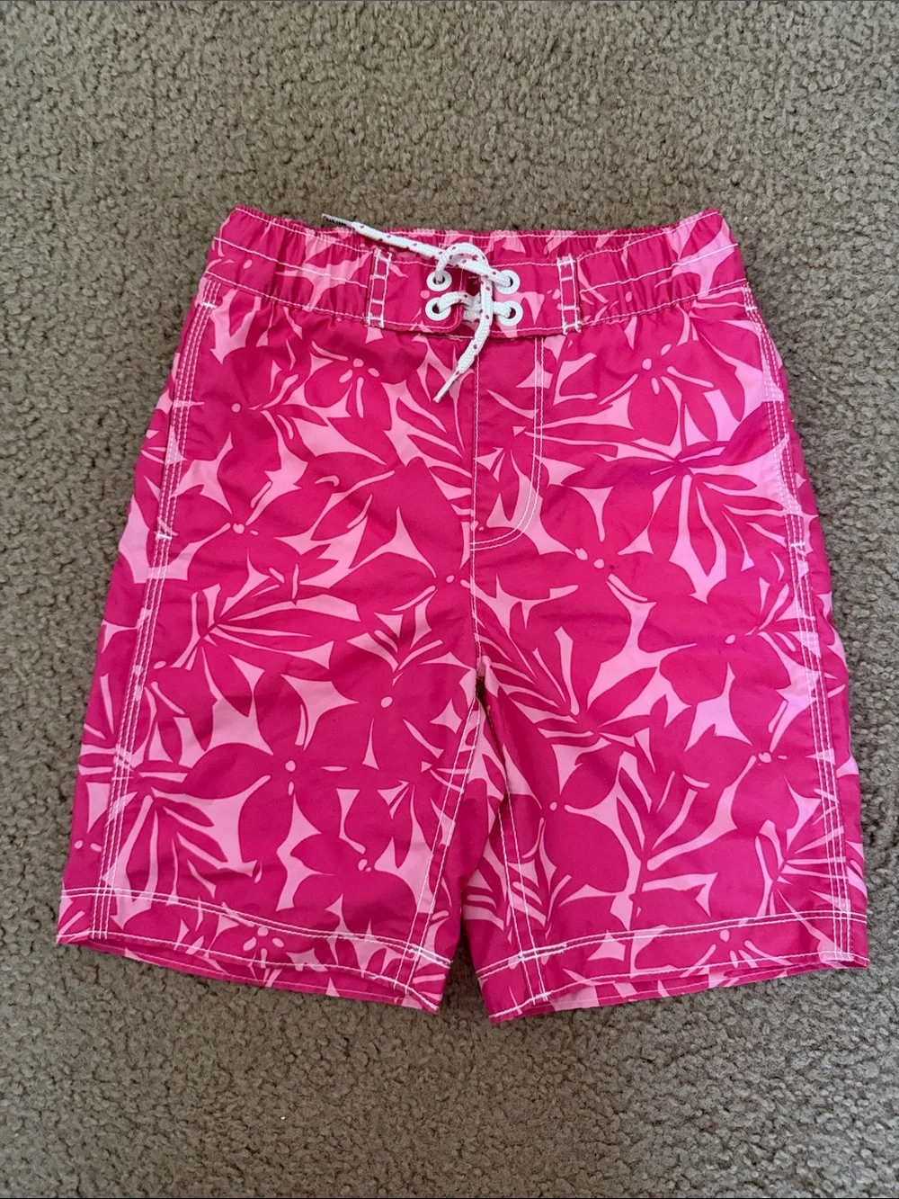 GAP Kids Pink Floral Swim Shorts